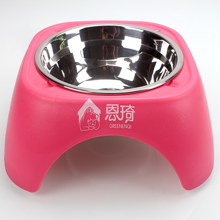 High Quality Dog Bowls with Stand Steel Bowl Non-Slip 